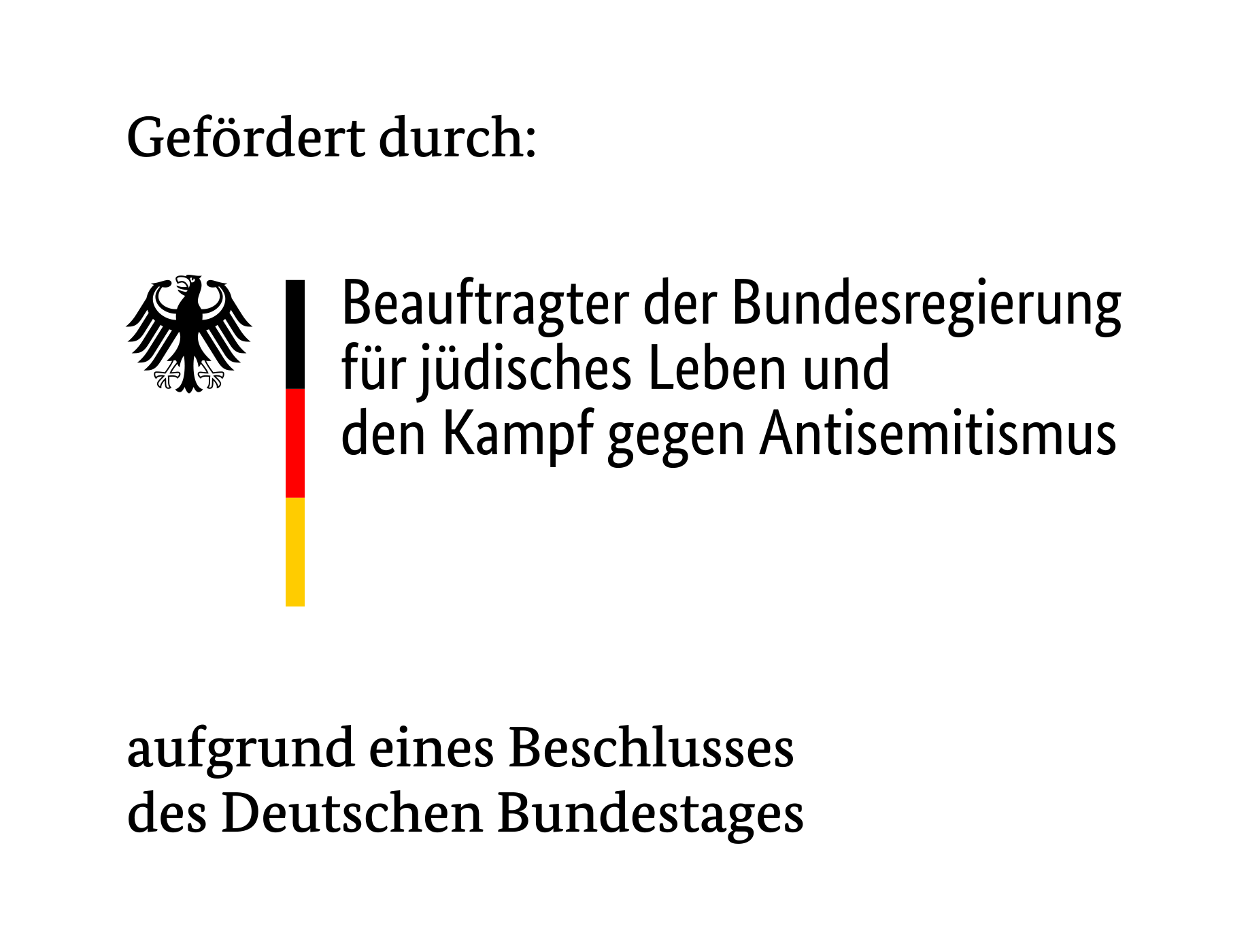 Logo: Beauftragter der Bundesregierung für jüdisches Leben in Deutschland und den Kampf gegen Antisemitismus